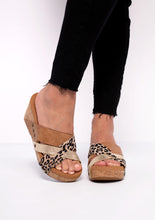 Load image into Gallery viewer, Corkys Amuse Leopard Wedges
