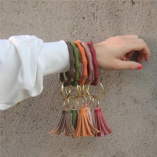 Ripple Silicone Keychain Bangle
