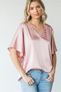 Satin Dreams Flowy Top