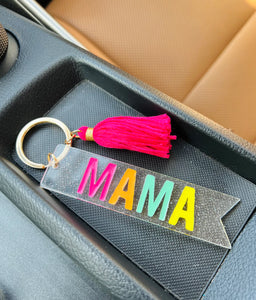 Multi Colored Quote Keychains-Multiple Designs Available