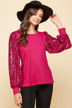 Load image into Gallery viewer, Shine Bright Sequin Long Sleeve-Multiple Colors Available