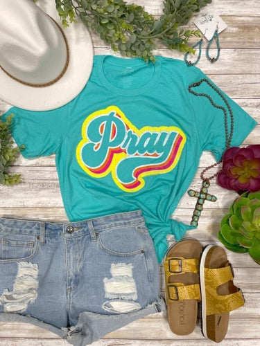 Pray Retro Graphic Tee