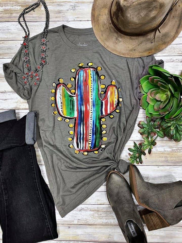 Serape Cactus Graphic Tee