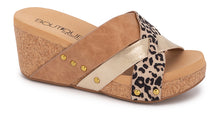 Load image into Gallery viewer, Corkys Amuse Leopard Wedges