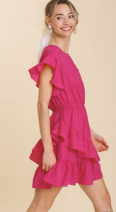 Let Her Shine Ruffle Dress- 2 Colors Available