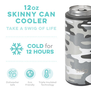 Swig 12oz Skinny Can Cooler-Incognito Camo