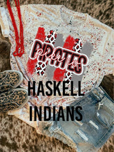 Load image into Gallery viewer, Haskell Indians Paint Splatter Graphic Tee