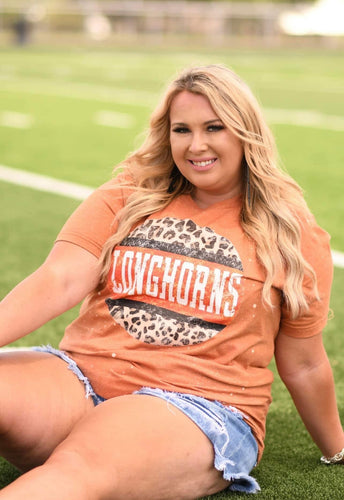 Longhorns Leopard Graphic Tee