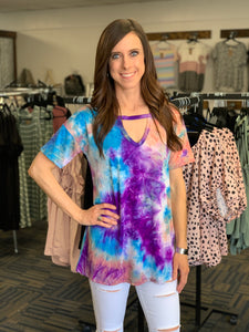 Sara Tie Dye Top-3 Colors available-Regular and Plus