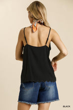 Load image into Gallery viewer, Tank Top With Scalloped Hem-3 Colors Available