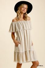 Load image into Gallery viewer, Dress To Impress Off Shoulder Dress