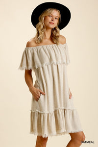 Dress To Impress Off Shoulder Dress