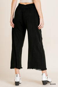 Endless Wear Wide Leg Pants-2 Colors Available in Small-2X