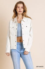 Load image into Gallery viewer, Riley White Jacket with Frayed Bottom