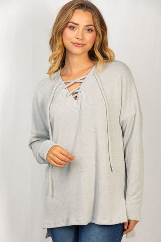 Sprinkles Of Confetti Long Sleeve Top-2 Colors Available