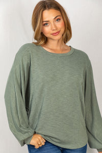 Out To Dinner Long Sleeve Top-3 Colors Available