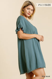 All Day We Fray Linen Dress